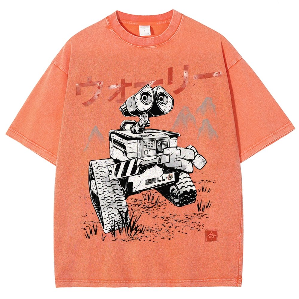 EcoBot Sumi-E Vintage Distressed T-shirt