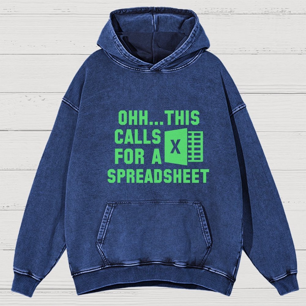 Ohh...This Calls for a Spreadsheet Vintage Distressed Hoodie