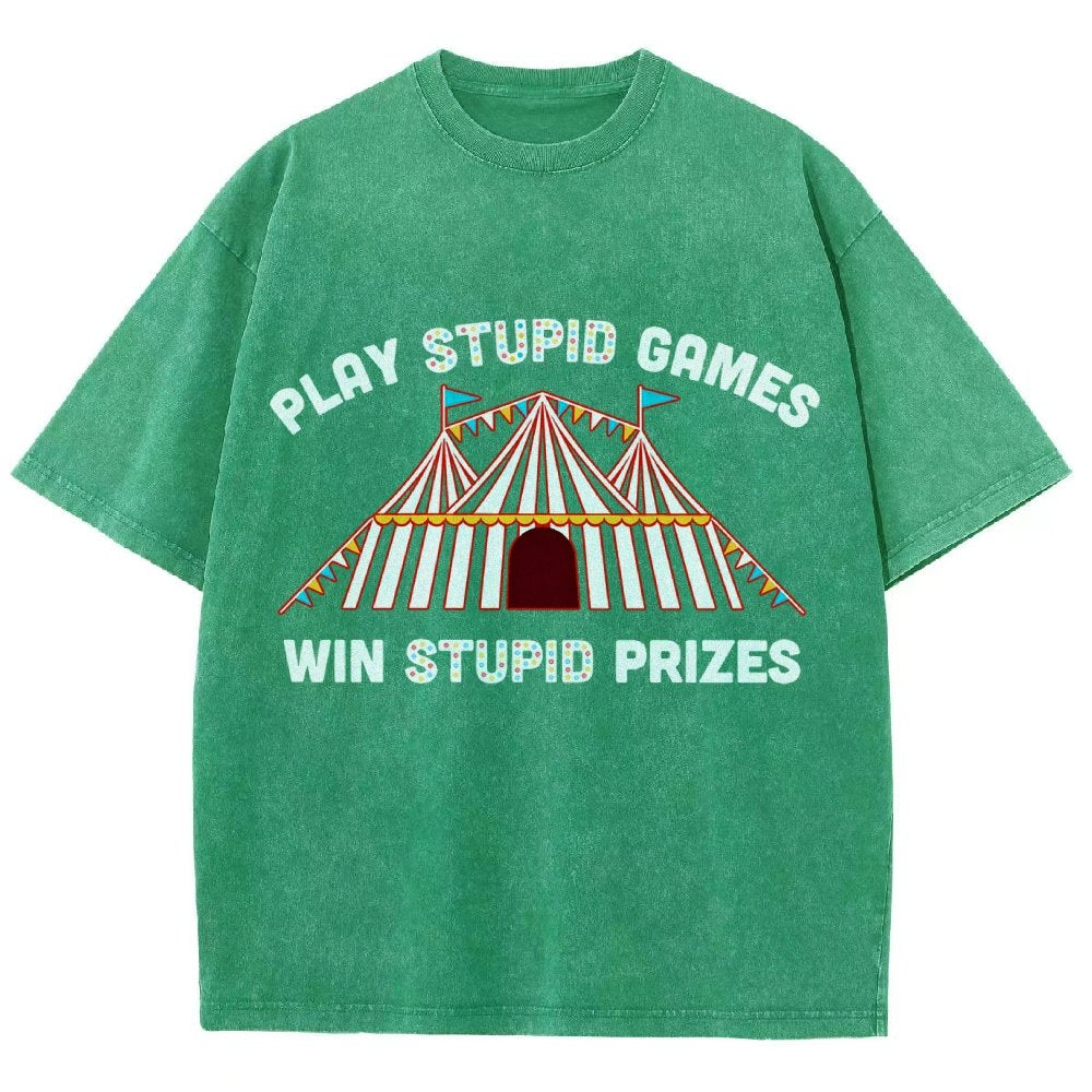 Play Stupid Games Vintage Distressed T-shirt