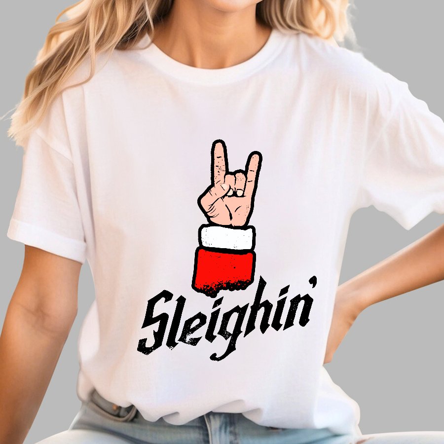 Sleighin' Christmas Geek T-Shirt