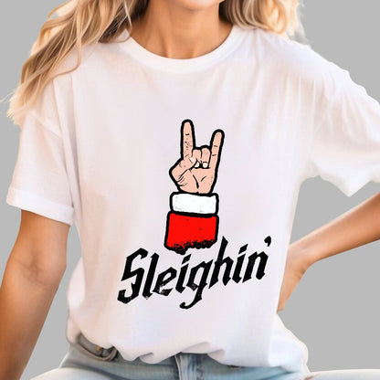 Sleighin' Christmas Geek T-Shirt