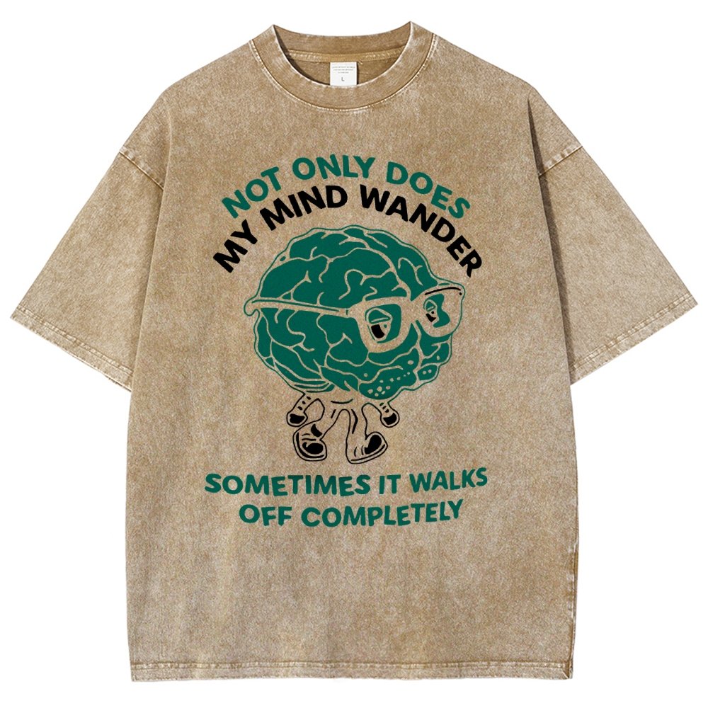 My Mind Wanders Vintage Distressed T-shirt