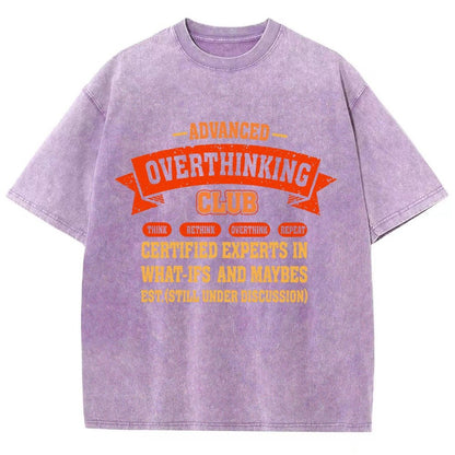 Overthinking Mode ON! Vintage Distressed T-shirt