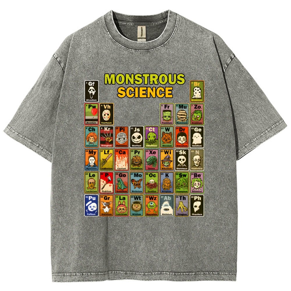 Monstrous Science Vintage Distressed T-shirt