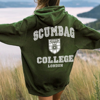 Scumbag College Unisex Printed Back Unisex Cotton Hoodie