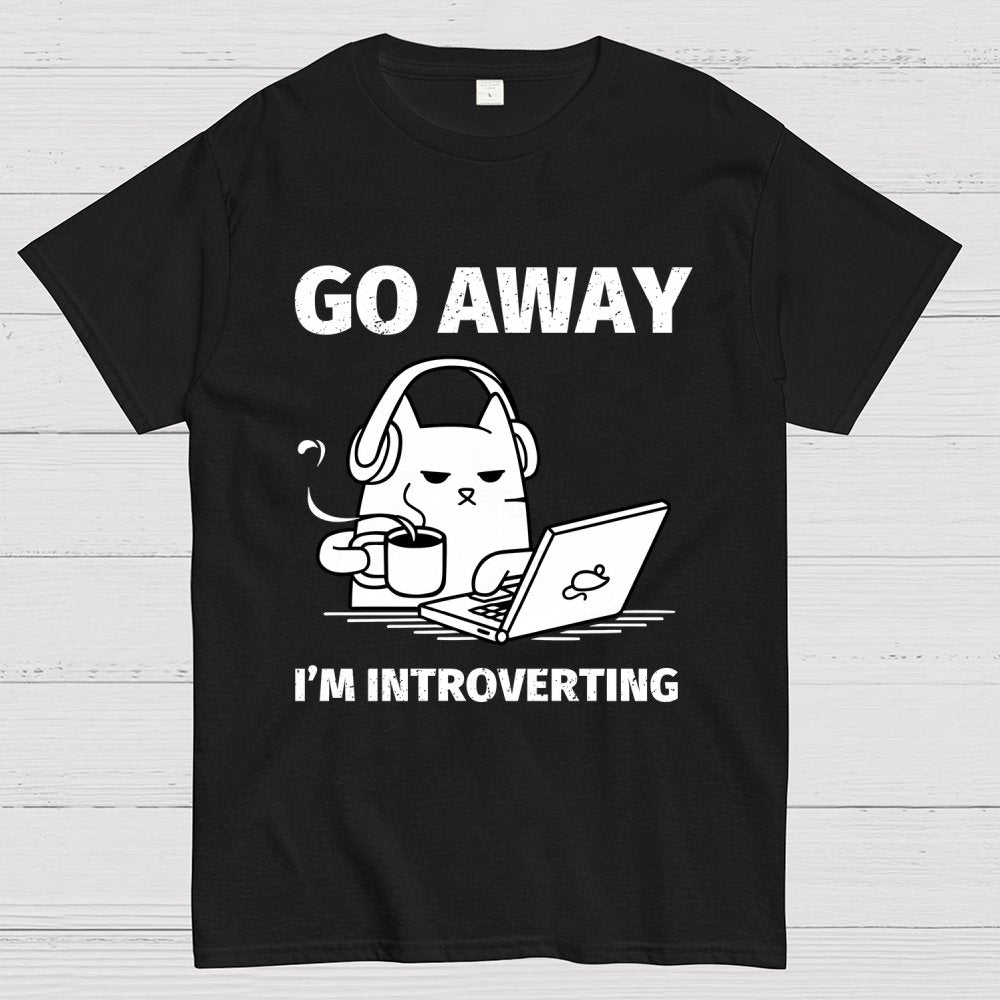 Go Away I'm Introverting Geek T-Shirt