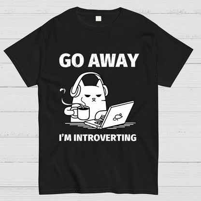 Go Away I'm Introverting Geek T-Shirt