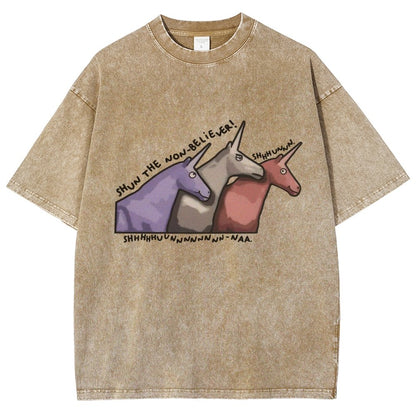 Shun the Non-Believer   Vintage Distressed T-shirt