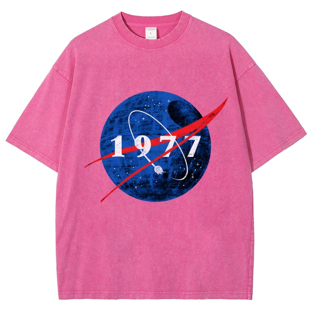 Space Force Origins 1977 Vintage Distressed T-shirt