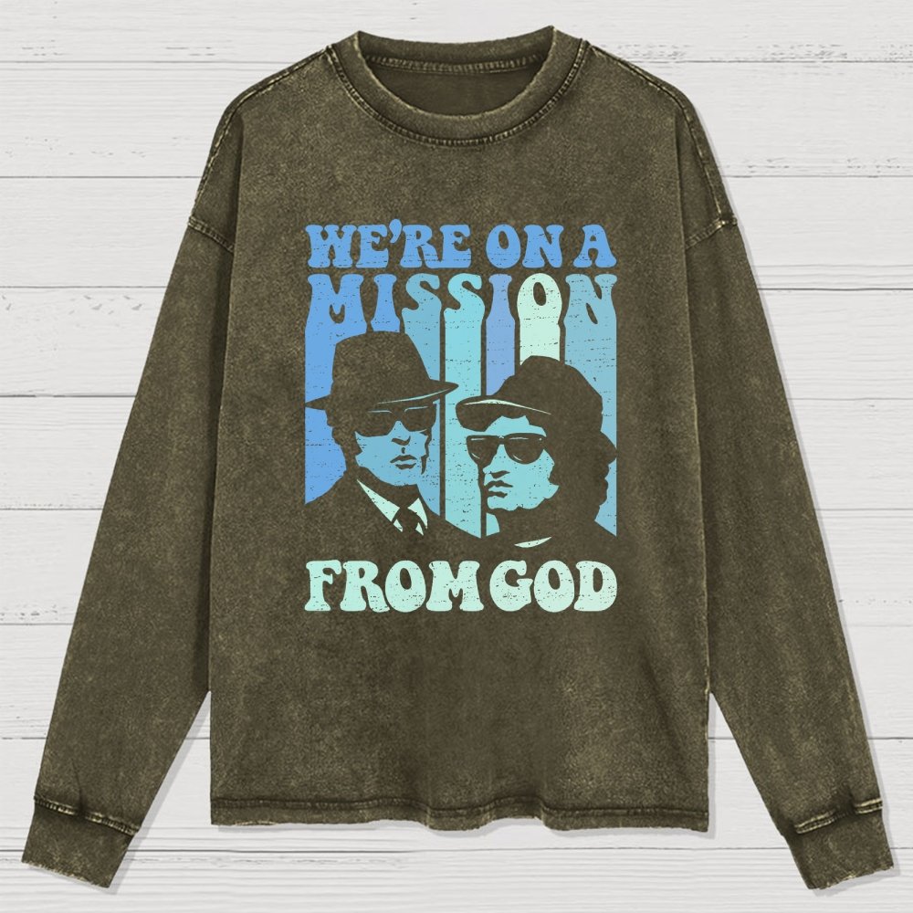 80s Chicago Blues Festival Washed Long Sleeve Tee