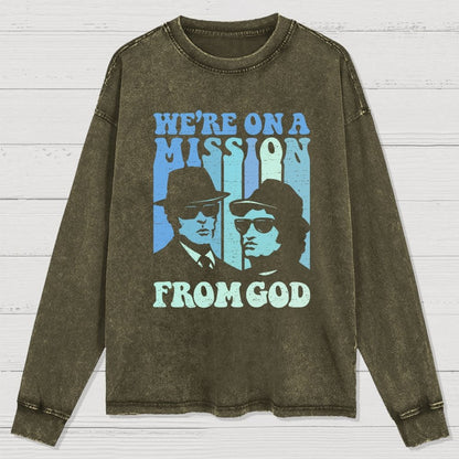 80s Chicago Blues Festival Washed Long Sleeve Tee