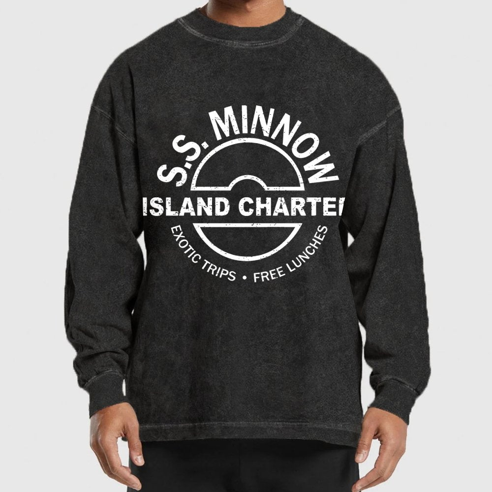 Ocean Explorer Washed Long Sleeve Tee