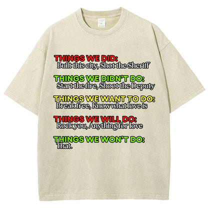 Things We Did... Vintage Distressed T-shirt