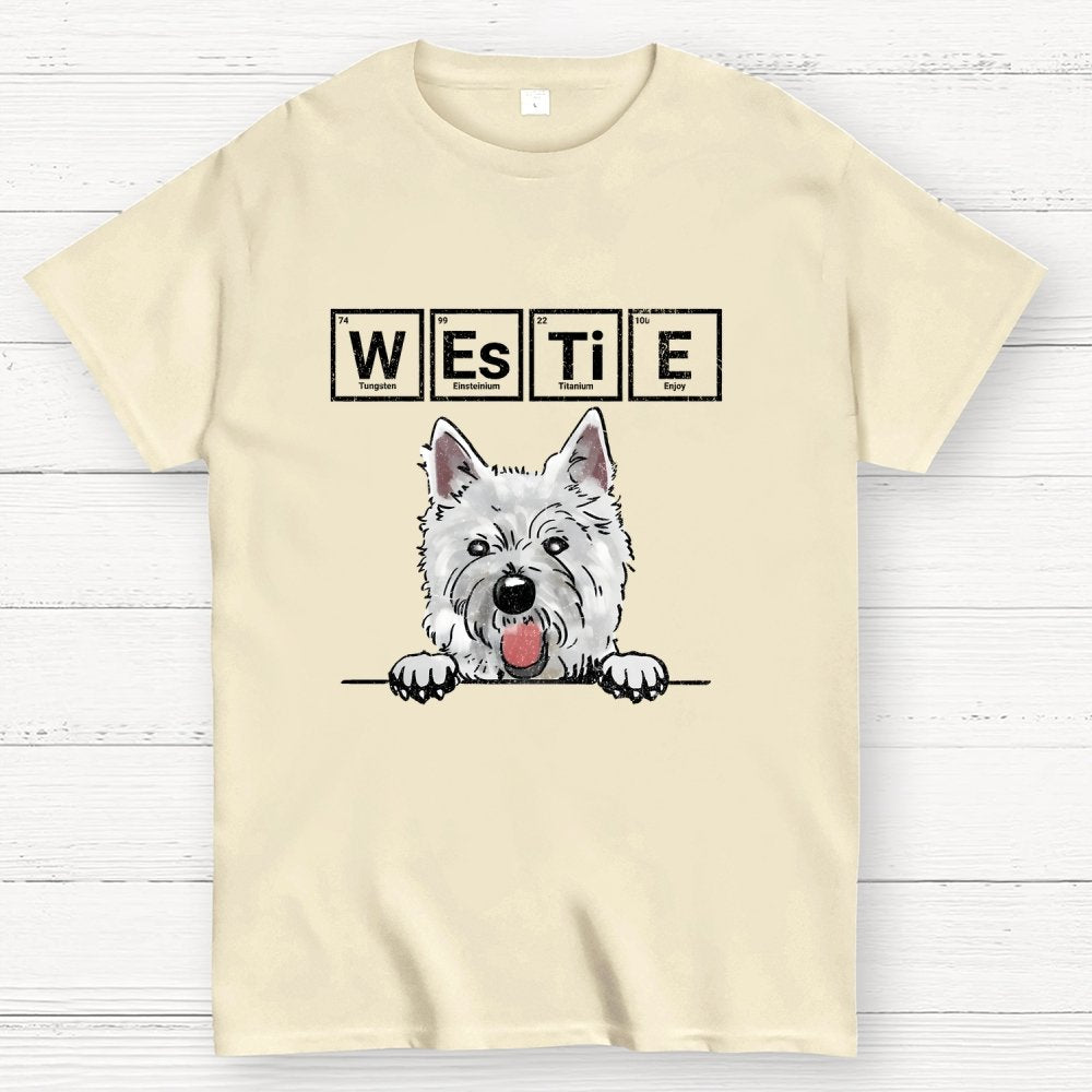 Periodic Table of Dogs  Dog Lover  Funny Science Geek T-Shirt