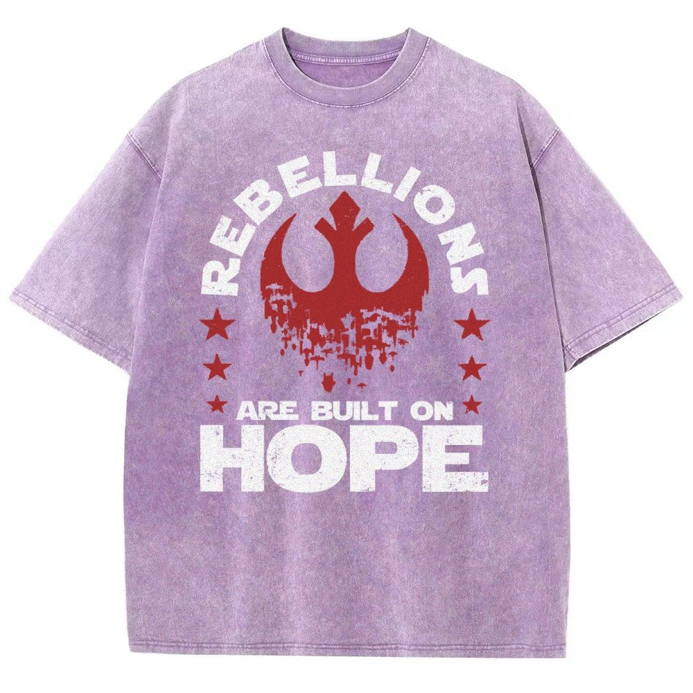 Star Galaxy's  Retro Rebellions Are Built On Hope Vintage Distressed T-shirt