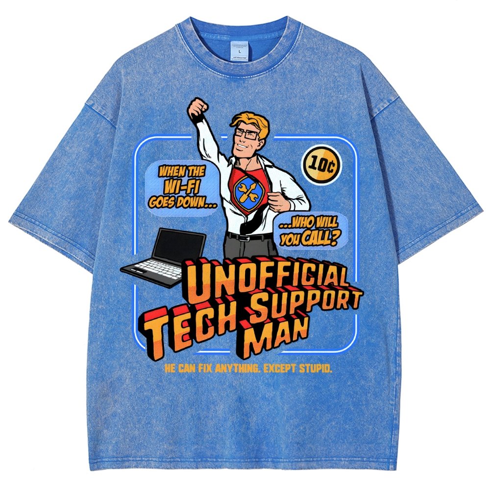Unofficial Tech Support Man Essential Vintage Distressed T-shirt