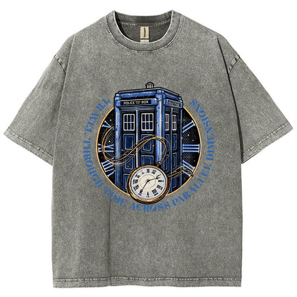 Across Parallel Dimensions Vintage Distressed T-shirt