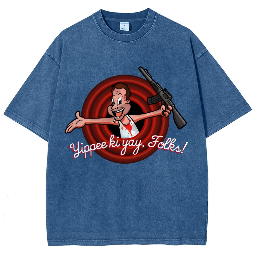 Yippee ki yay. folks! Vintage Distressed T-shirt