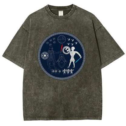 Greek Wars Vintage Distressed T-shirt