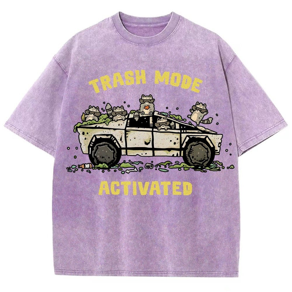 Trash Mode Activated Vintage Distressed T-shirt