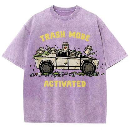 Trash Mode Activated Vintage Distressed T-shirt