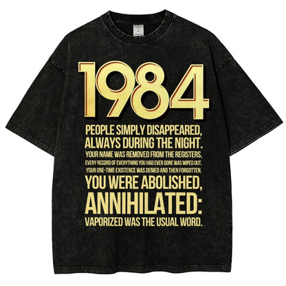1984-Evaporation-Satire Vintage Distressed T-shirt