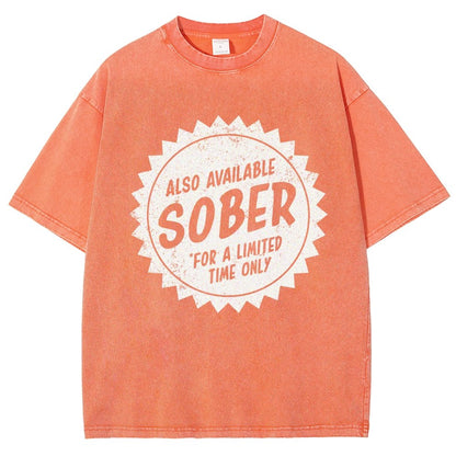 Also Available Sober Vintage Distressed T-shirt