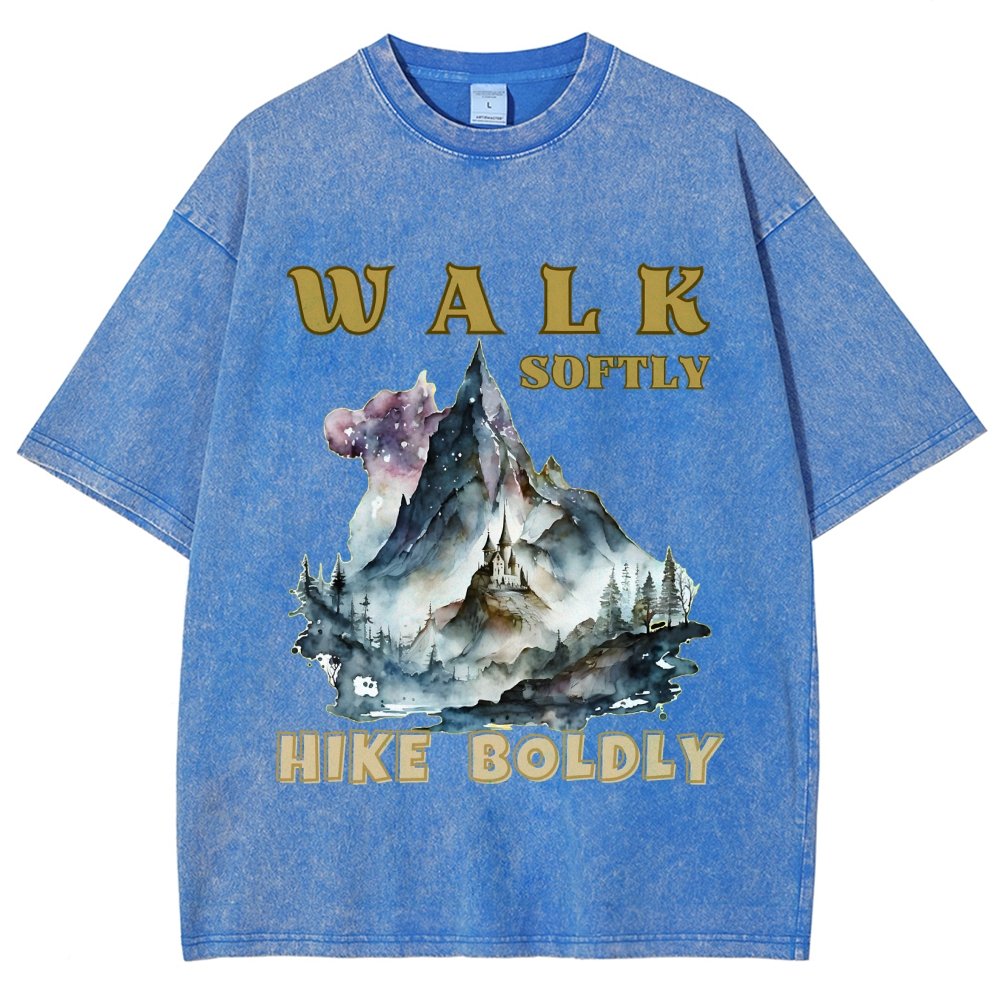 Walk Softly, Hike Boldly. More You Hike Vintage Distressed T-shirt
