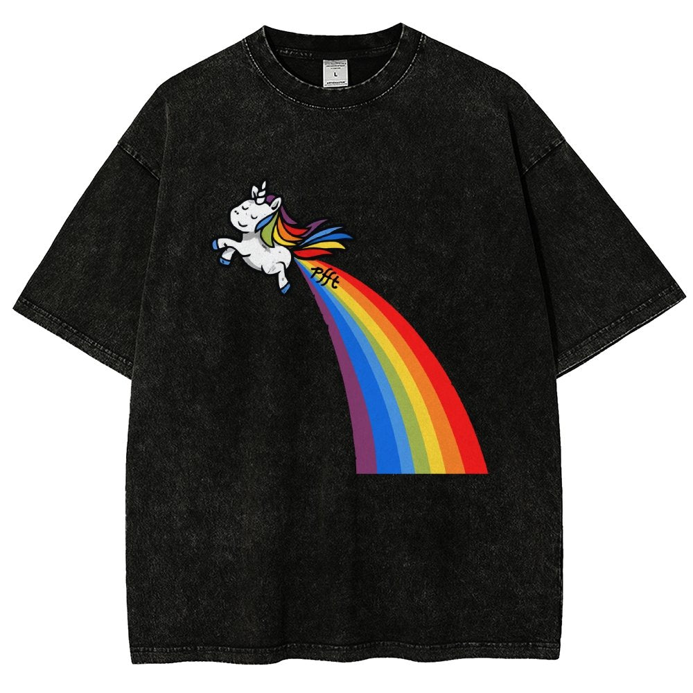 I Fart Rainbows Vintage Distressed T-shirt