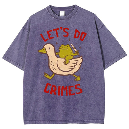 Let's do Crimes Vintage Distressed T-shirt