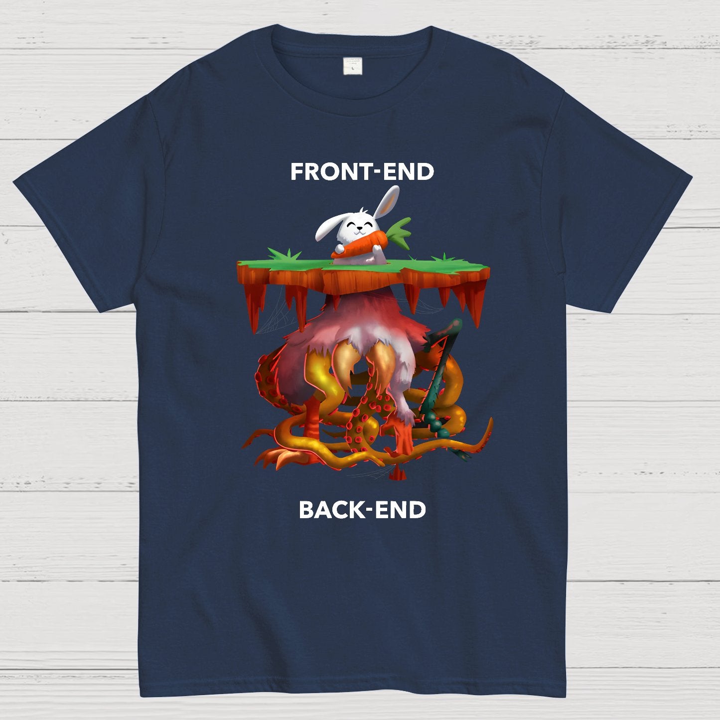 Front-End - Back-End Geek T-Shirt