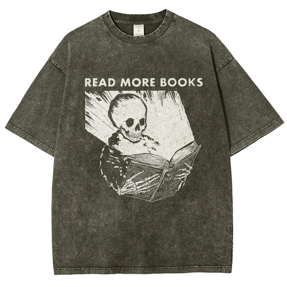 Read More Books  Vintage Distressed T-shirt