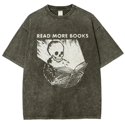 Read More Books  Vintage Distressed T-shirt