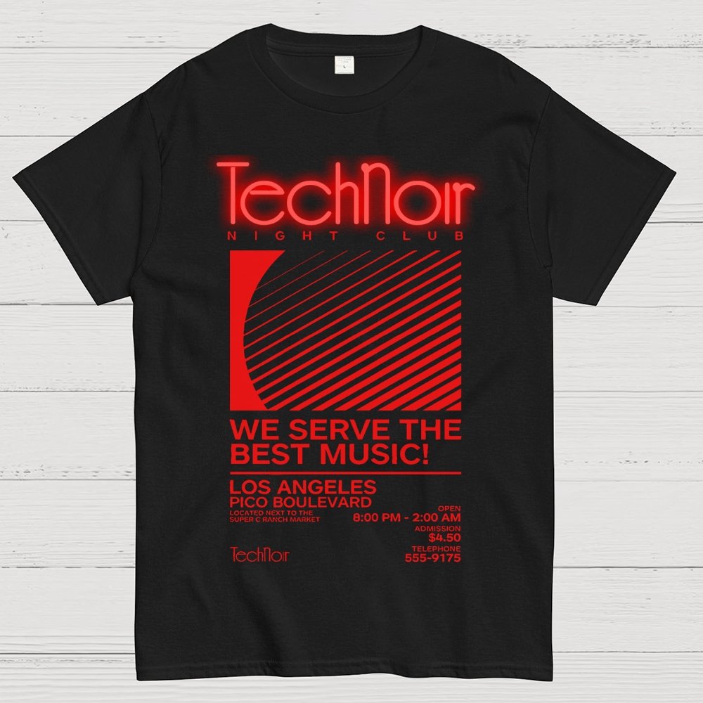 Technoir NIGHTCLUB Unisex Geek T-Shirt