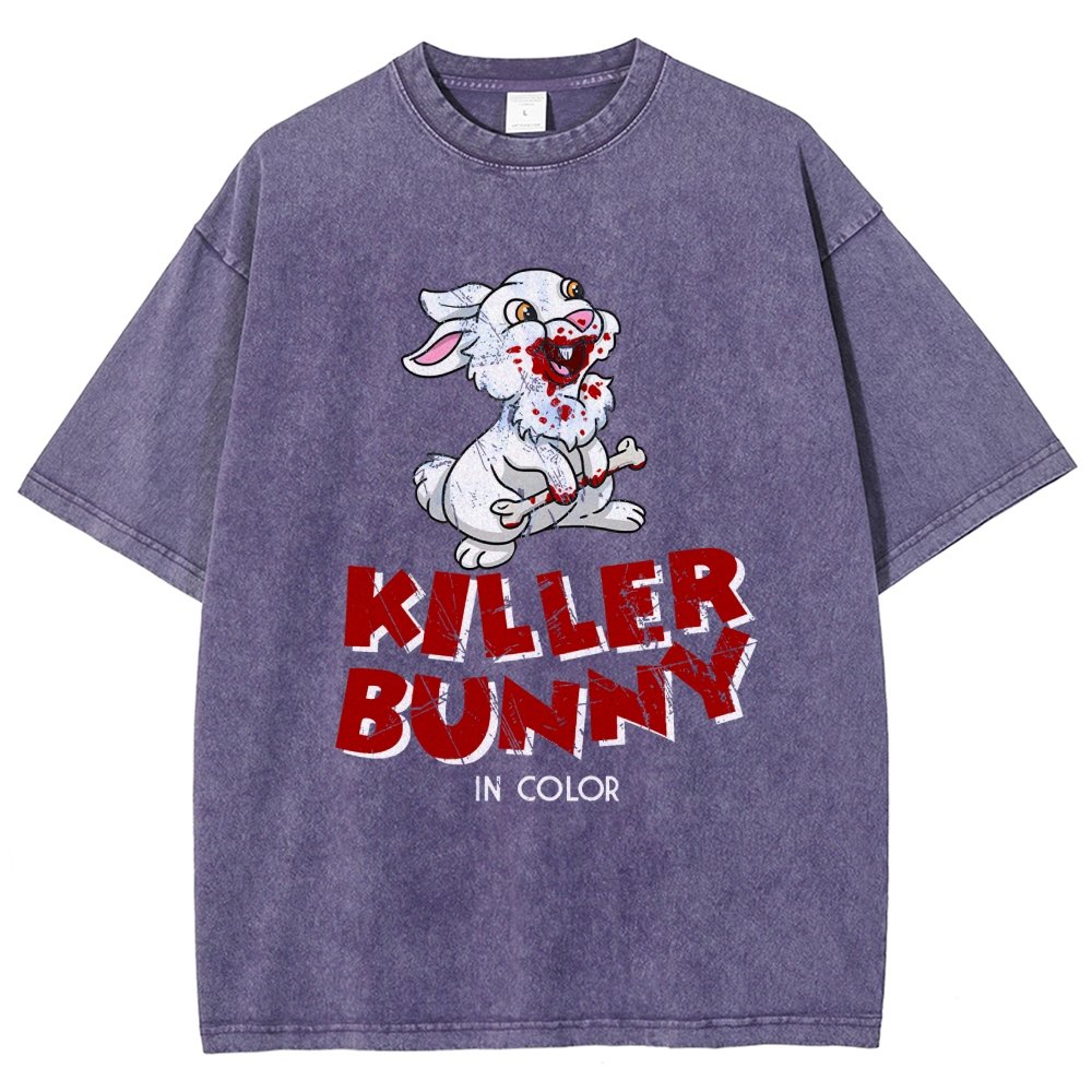 The Killer Bunny Vintage Distressed T-shirt