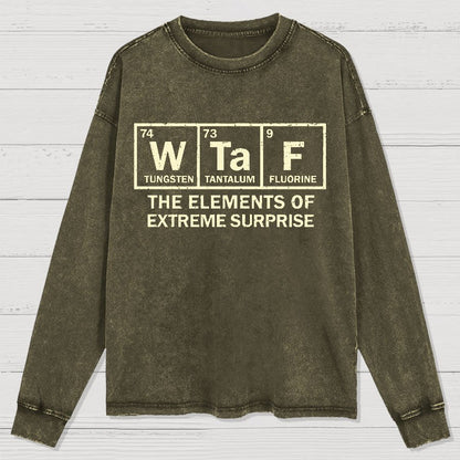 The Extreme Element of Surprise Geeky Washed Long Sleeve Tee