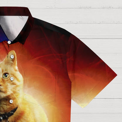 Goose Cat Alien Geek Hawaiian Shirt