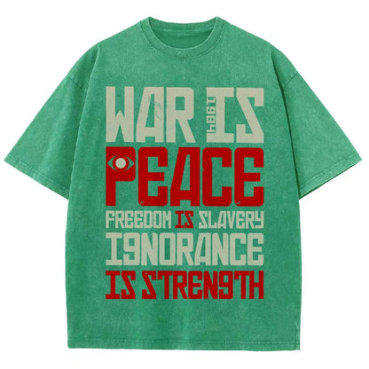 War is Peace  Vintage Distressed T-shirt