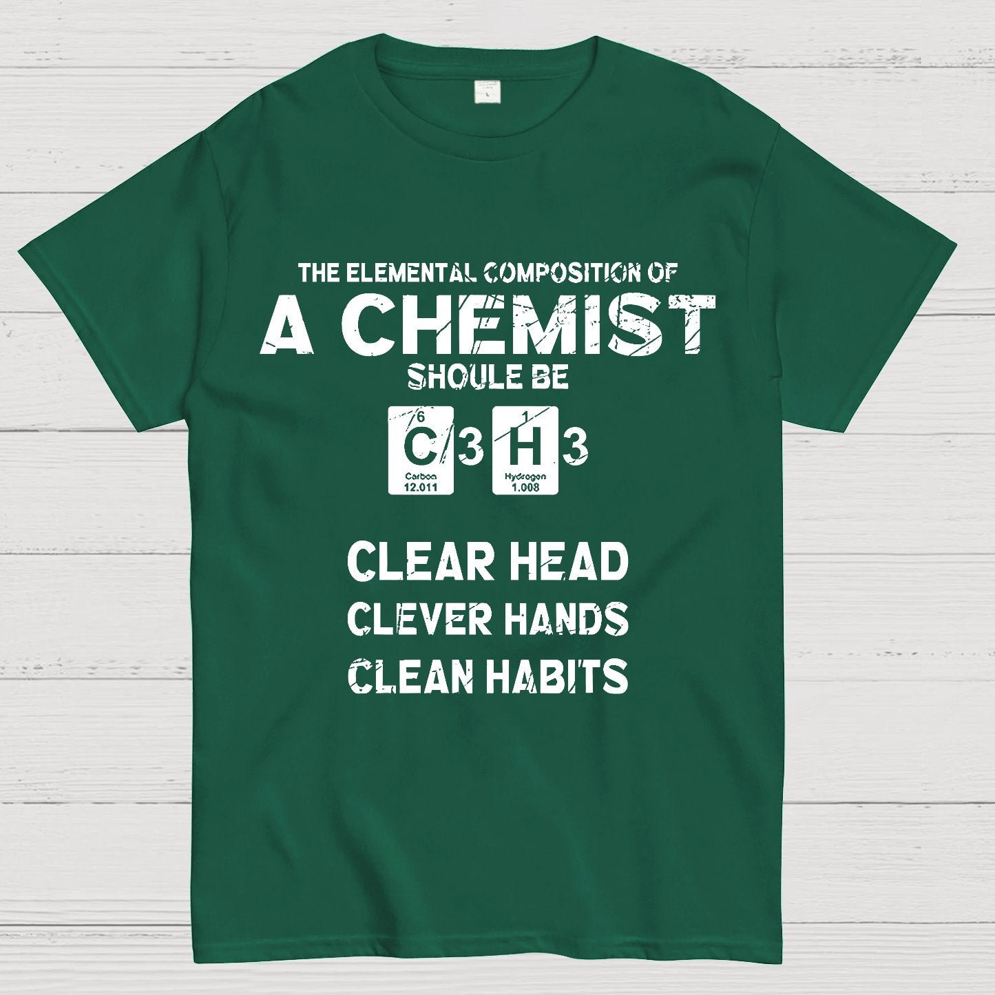 The Elemental C3H3 Geeky T-Shirt