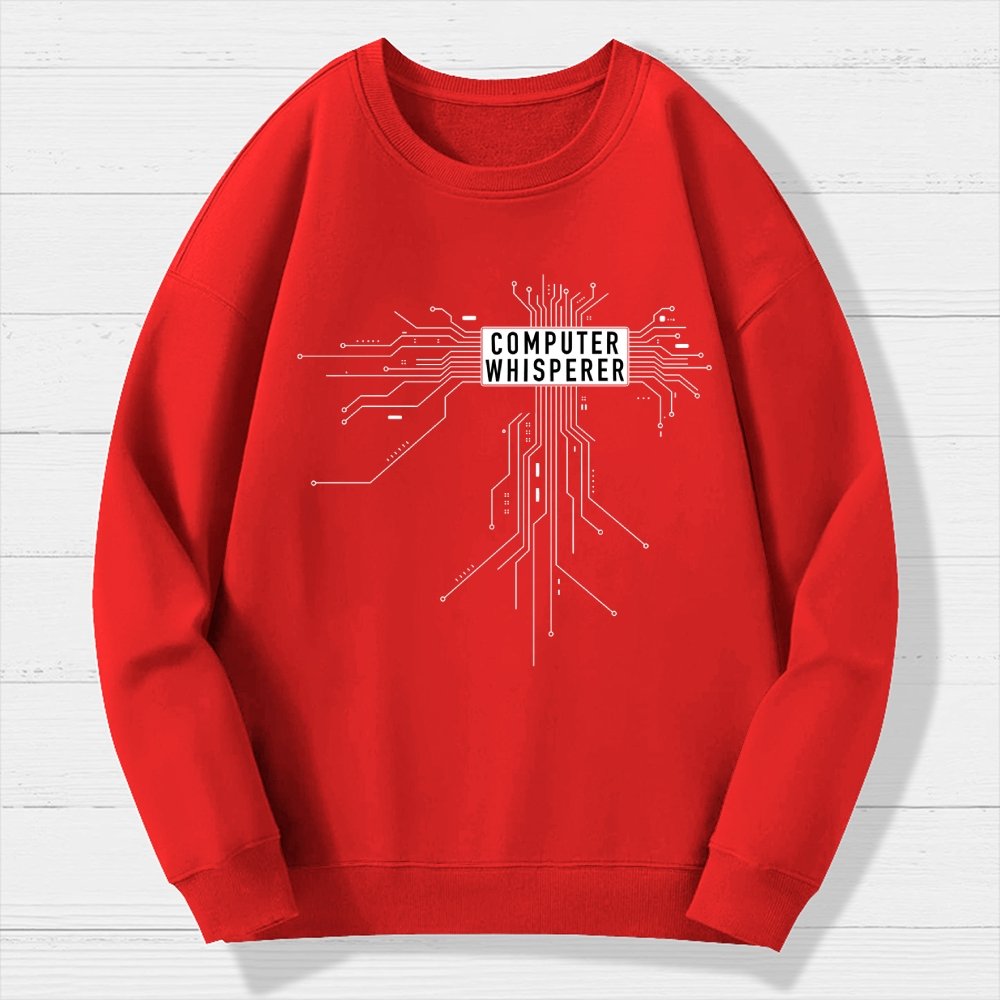 Computer Whisperer Geek Cotton Sweatshirt