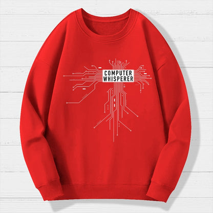 Computer Whisperer Geek Cotton Sweatshirt