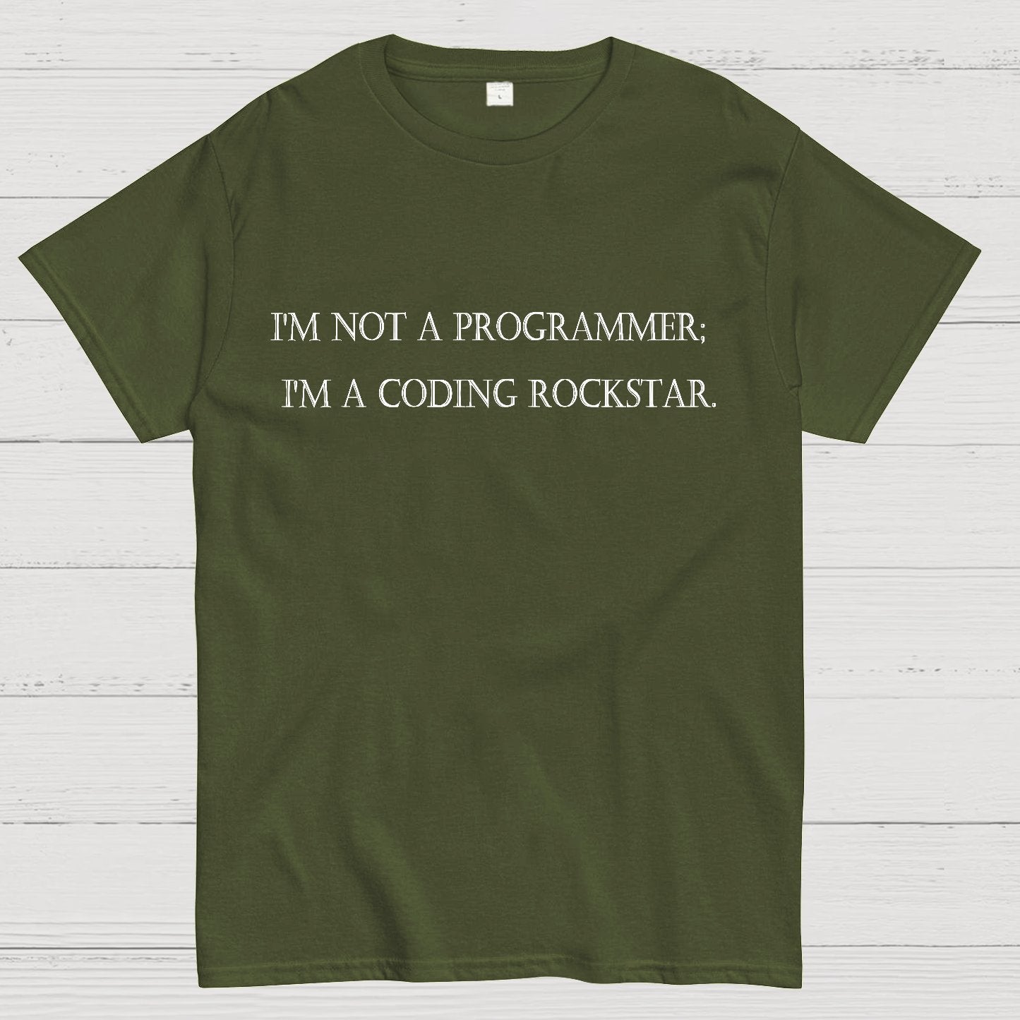 I'm Not A Programmer I'm A Coding Rockstar Nerd T-Shirt