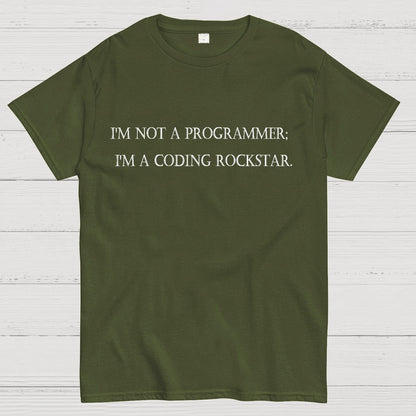 I'm Not A Programmer I'm A Coding Rockstar Nerd T-Shirt