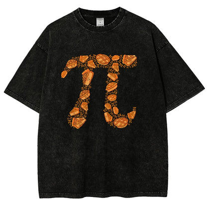 Doodle Pi Vintage Distressed T-shirt