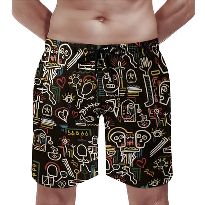 Vintage Graffiti Geek Shorts