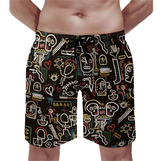 Vintage Graffiti Geek Shorts