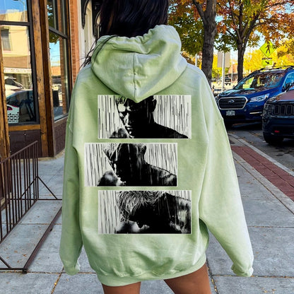 Tears In Rain Printed Back Unisex Cotton Hoodie