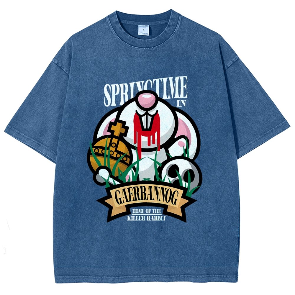 Spring Killer Rabbit Vintage Distressed T-shirt