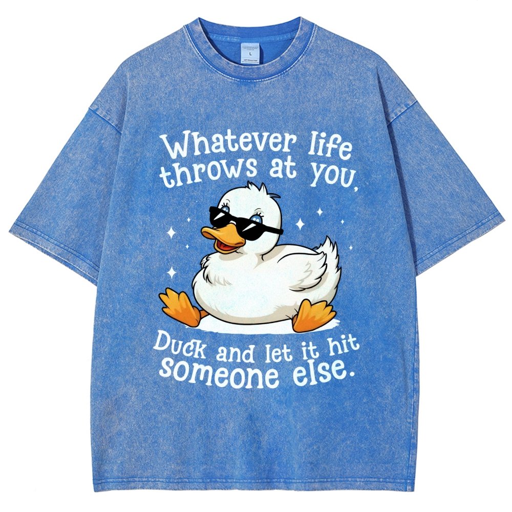 Whatever Life Throws At You Vintage Distressed T-shirt