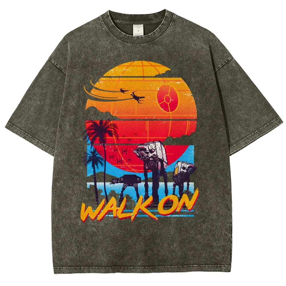 Walk On Vintage Distressed T-shirt